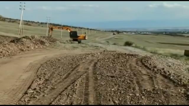 The construction of the road to the Keshikchidagh continues The construction of the road to the Keshikchidagh continues