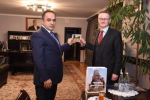 Визит посла Германии Михаэля Киндсграба в Агстафу.