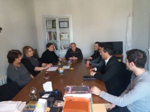 Встреча в административном здании с сотрудниками Общественного Объединения «Гянджинский региональный женский центр».
