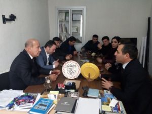 Встреча с Али Миралиевым и сотрудниками АРБ ТВ в административном здании