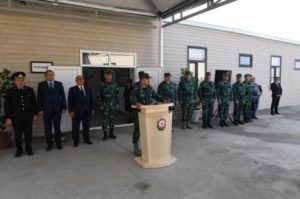 Открытие пограничной заставы "Кешикчигала" пограничного отряда "Шамкир" пограничных войск Государственной пограничной службы