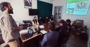 Семинар археологa Аждар Бабазаде с участием научных сотрудников Кешикчидагсково Государственного историко-культурного заповедника.