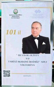 On 08.05.2024, the "Keshikchidagh" State Historical-Cultural Reserve organized a knowledge quiz called "Heydar Aliyev and our historical and cultural heritage" on the occasion of the 101st anniversary of the birth of the Great Leader Heydar Aliyev.