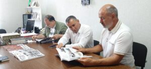 On 29.07.2024, the next meeting of the Scientific Council of the "Keshikchidagh" State Historical-Cultural Reserve was organized with the participation of the head of the department of the Institute of Archeology and Anthropology of ANAS, doctor of philosophy in history, associate professor Bakhtiyar Jalilov and associate professor of BSU, candidate of historical sciences Yunis Nasibli. 