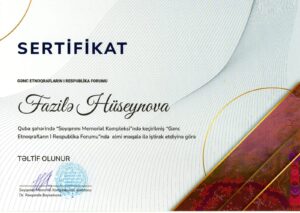 4-5 iyun 2025-ci il tarixlərində Quba şəhərində Azərbaycan Respublikasının Mədəniyyət Nazirliyi yanında Mədəni İrsin Qorunması, İnkişafı və Bərpası üzrə Dövlət Xidməti və “Quba Soyqırımı Memorial Kompleksi”nin birgə təşkilatçılığı ilə elmi Form keçirilmişdir.