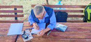 Within the framework of the project "Scientific Archaeological Excavations and Summer School – 5 in Keşikçidağ", the material cultural artifacts discovered in the "Yovşanlıdərə" kurgans are being documented in the form of graphic illustrations by Farhad Farmanov, a scientific associate and restoration artist at the Institute of Archaeology and Anthropology of the Azerbaijan National Academy of Sciences.