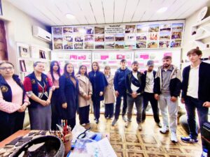 On November 24, 2025, the active young volunteers of the Aghstafa Youth House “Social Service Institution” paid a familiarization visit to the administrative building of the “Keshikchidag” State Historical and Cultural Reserve.